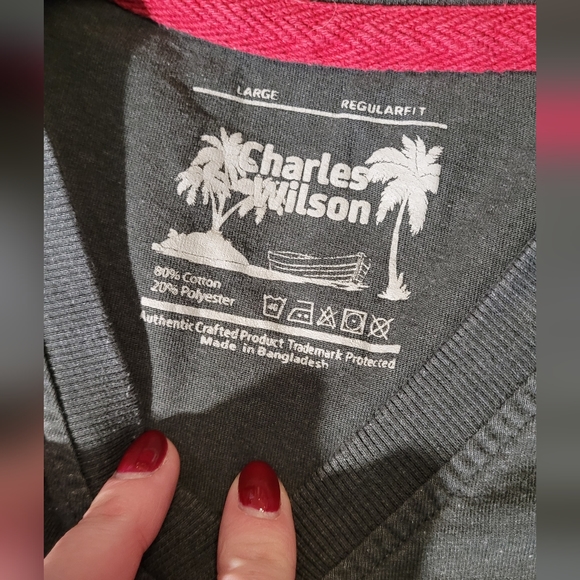 Charlie's Wilson - Green T-Shirt - Size Large - Picture 2 of 3